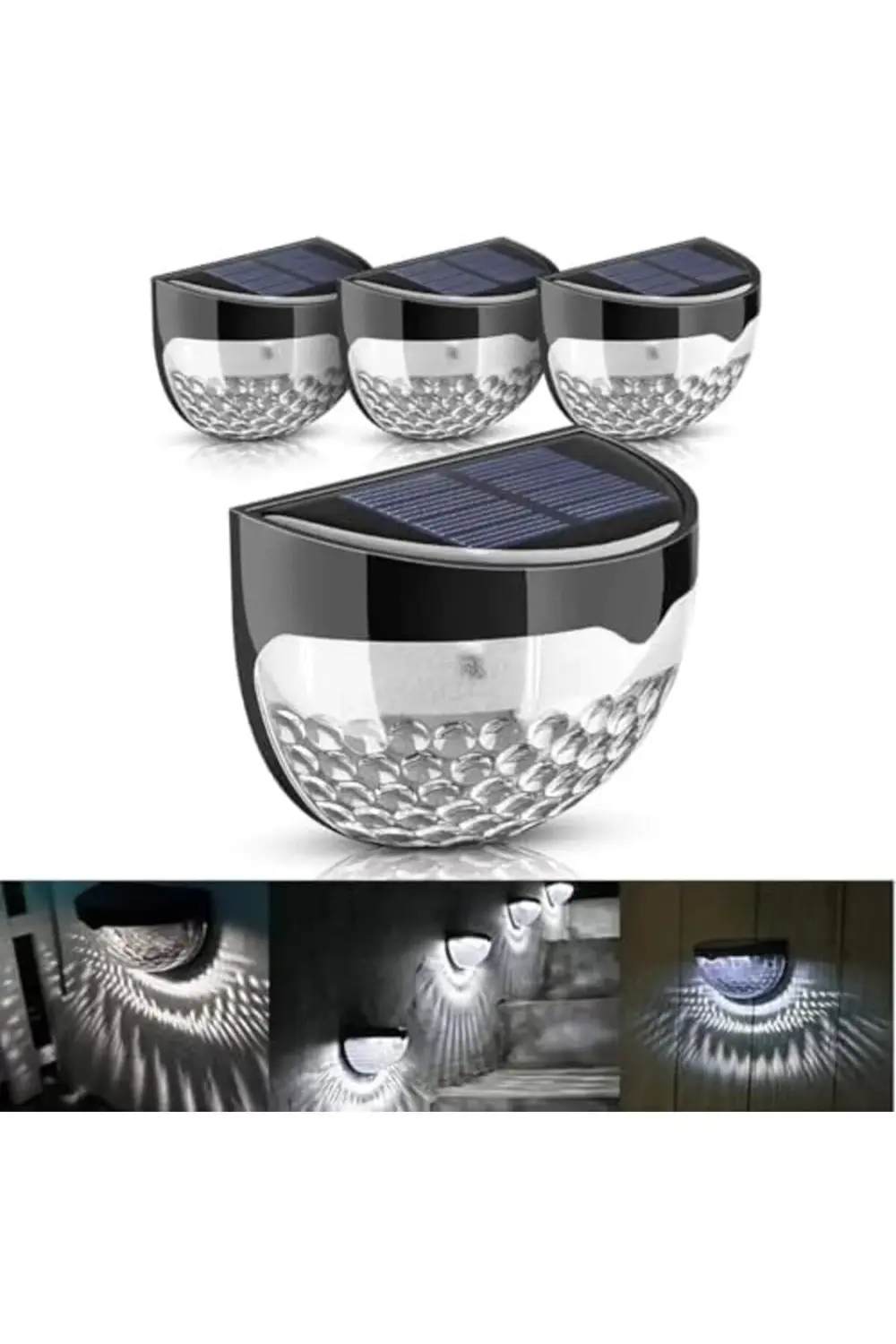 trendyvision Güneş Enerjili Duvar ve Çit LED Aydınlatma 4 Adet/GT