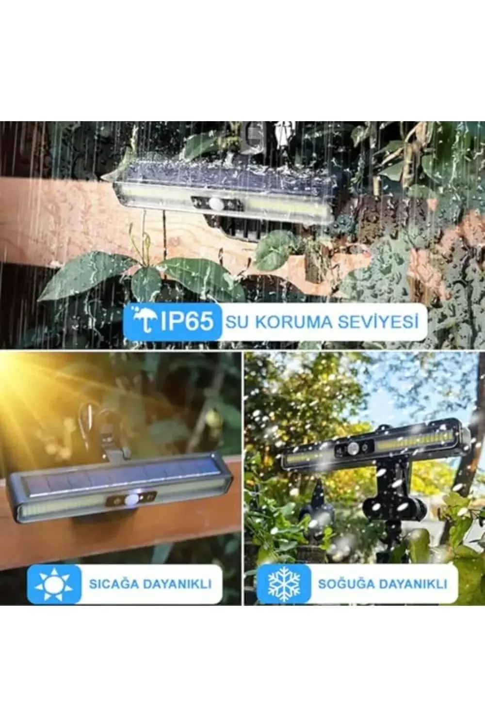 trendyvision Güneş Enerjili Hareket Sensörlü Mandallı LED Aydınla