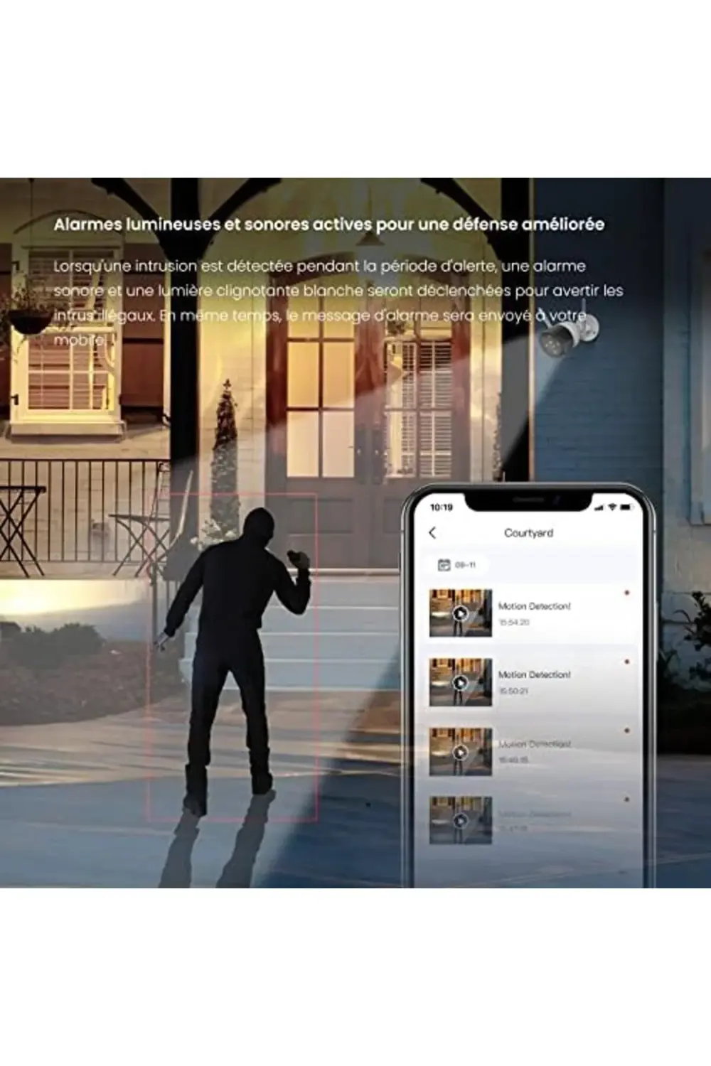 trendyvision Güvenlik Kamerası Dış WLAN 2K, 3MP WLAN IP Kamera, İ