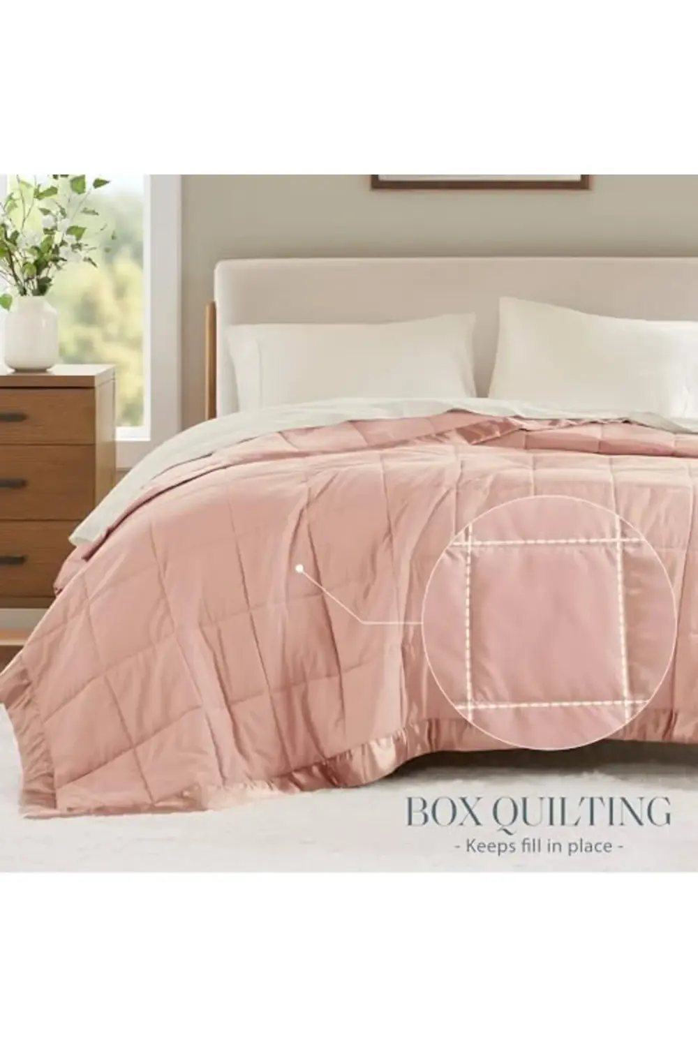 trendyvision Hafif mikrofiber battaniye, lüks dikiş, saten bağlam