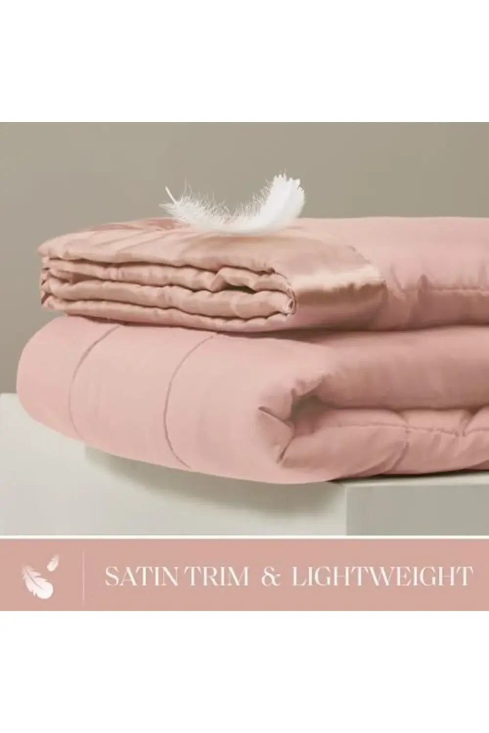 trendyvision Hafif mikrofiber battaniye, lüks dikiş, saten bağlam