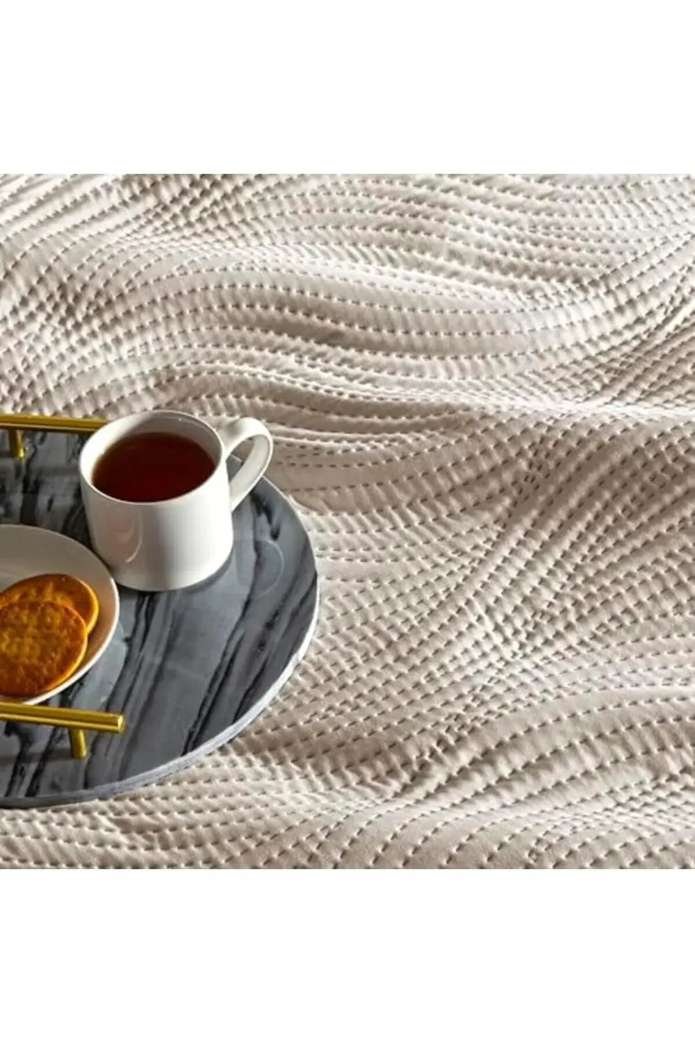 trendyvision Harlow Standart Polyester Nevresim Takımı, Gri, Çift