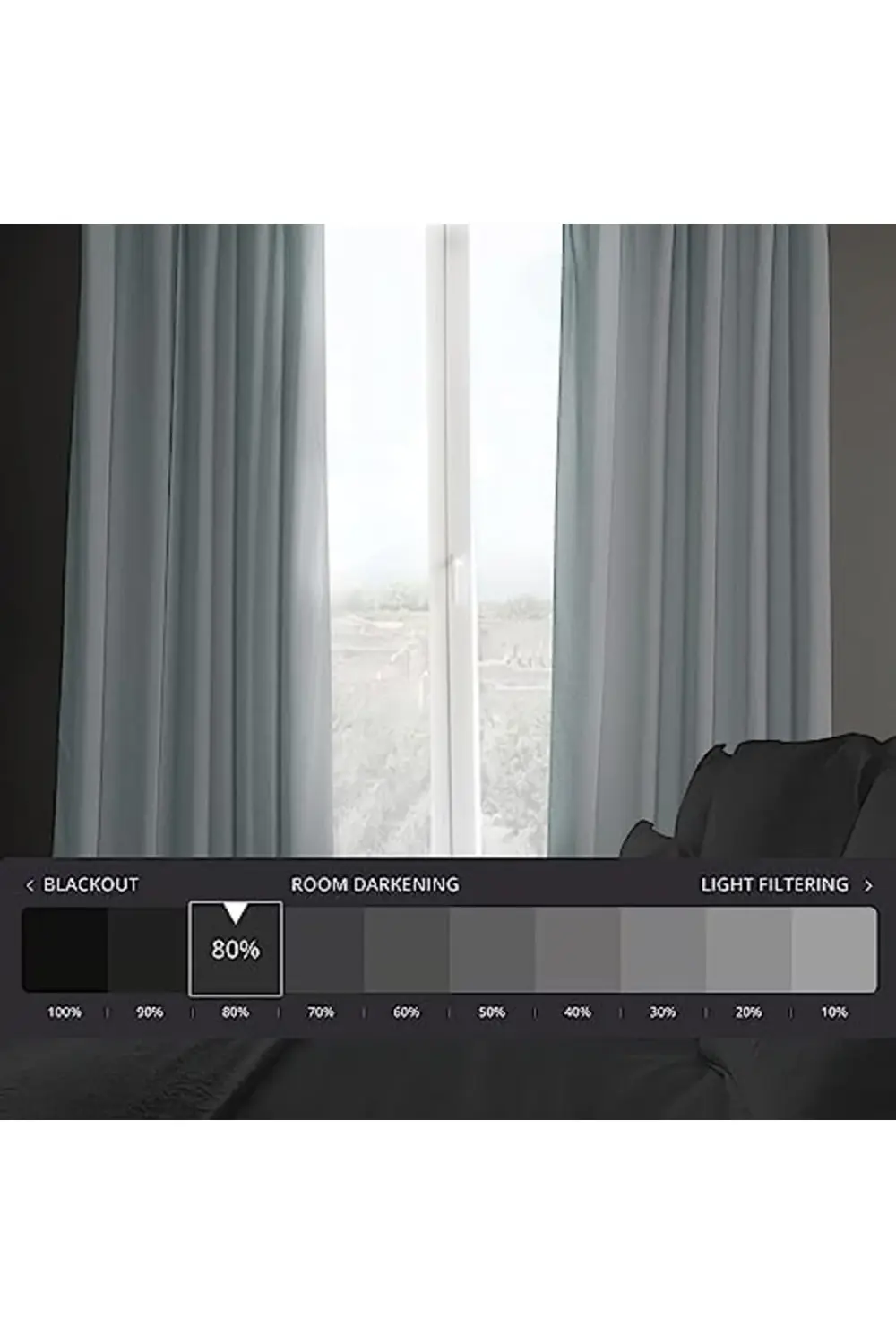 trendyvision HPD Price Drapes Peluş Perdeler, Yatak Odası ve Otur