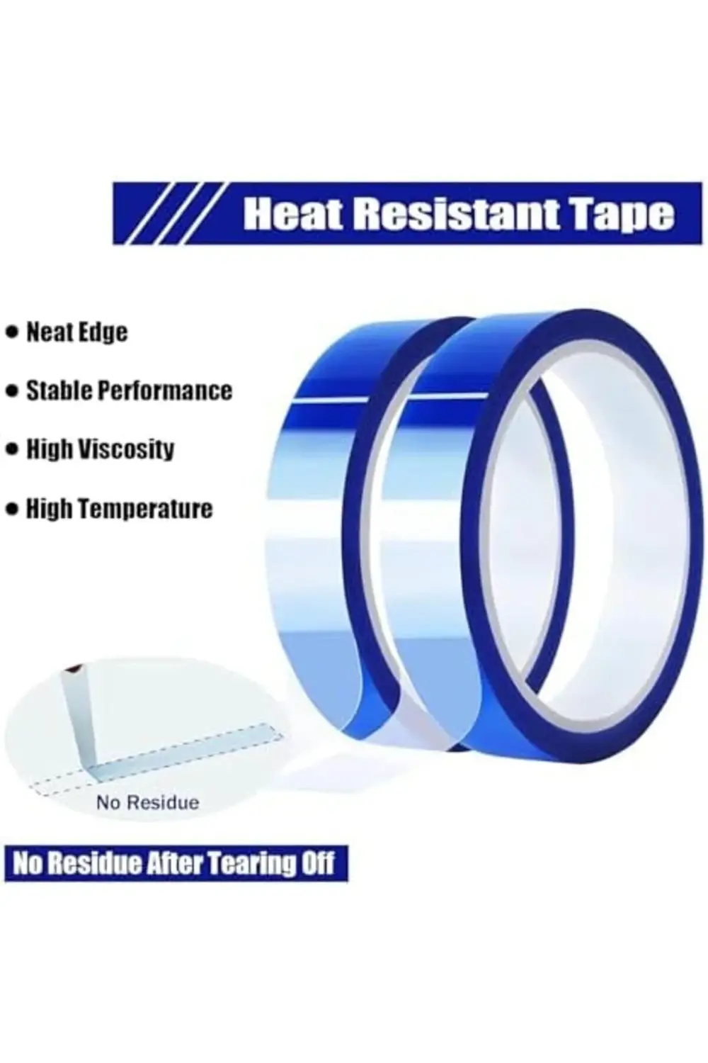 trendyvision Isı Bandı, 2'li Paket Yüksek Sıcaklık Dayanıklı Bant