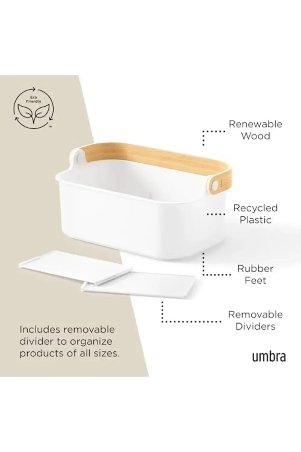 trendyvision istiflenebilir saklama kabı, çıkarılabilir ayırıcı d