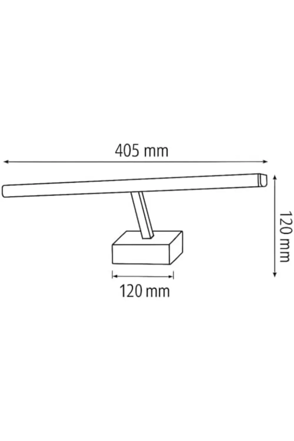 trendyvision Kanarya 40 cm 8W LED Ayna & Resim Apliği Krom | 4200