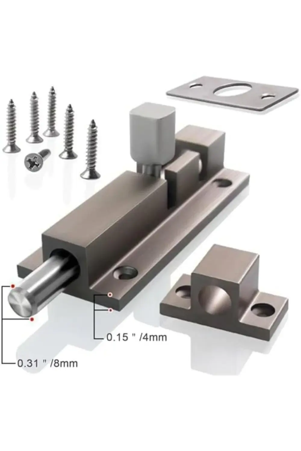trendyvision Kapı Kilidi, Ev Güvenliği için Sürgülü Kapı Pimi, Ya