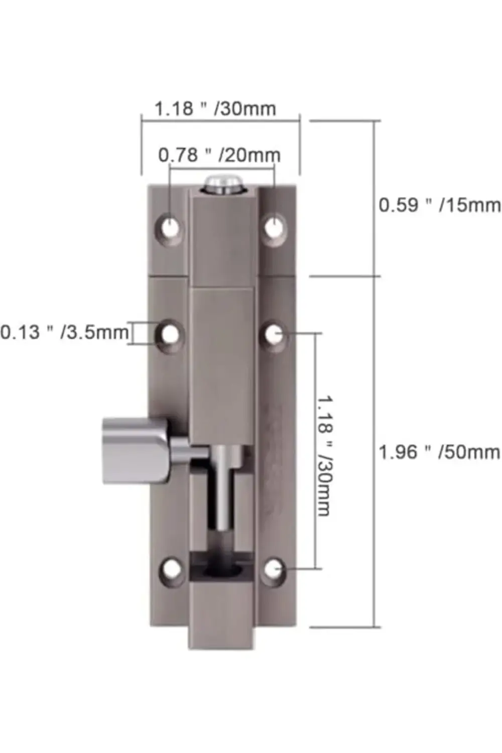 trendyvision Kapı Kilidi, Ev Güvenliği için Sürgülü Kapı Pimi, Ya