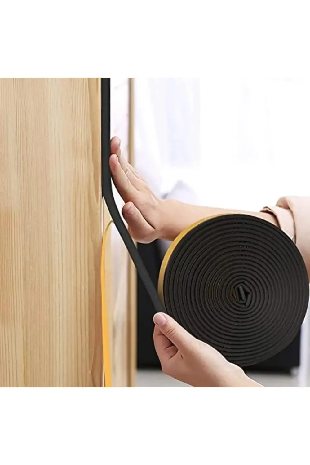 trendyvision Kapı Pencere Bandı İzolasyon (2.5 MT*2) 5 Metre Gri