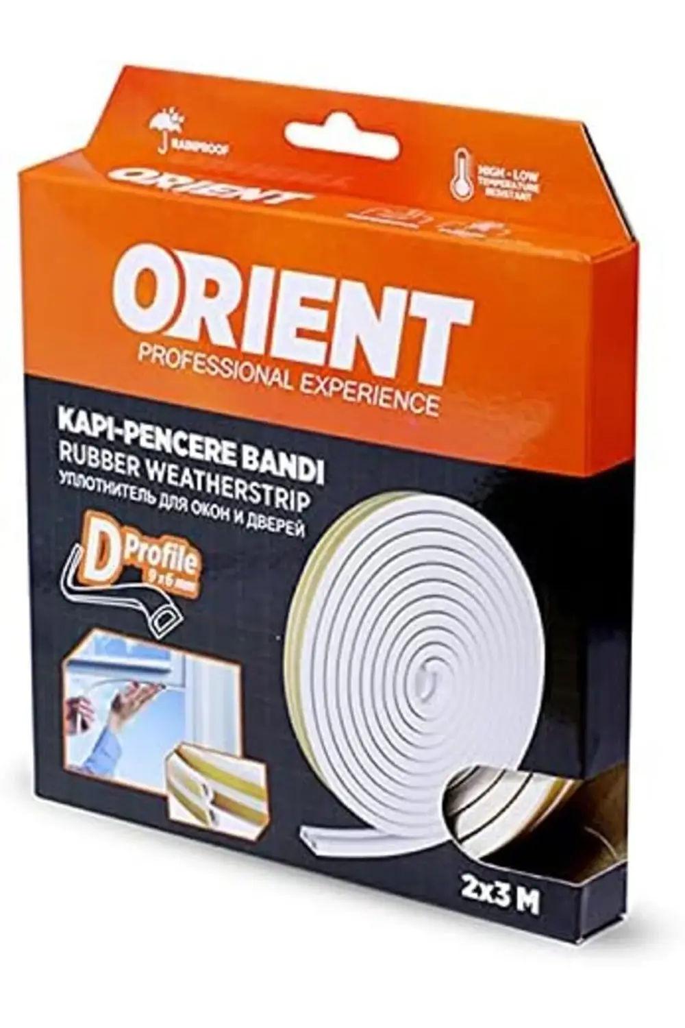 trendyvision Kapı Pencere Fitili Soğuk İzolasyon Bandı Beyaz 2x3=