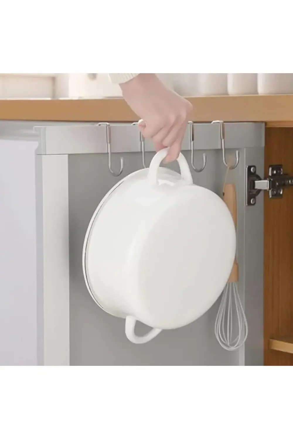 trendyvision Kapı Üstü Askıları, 6 Adet Çift S Şekilli Askı, Dola