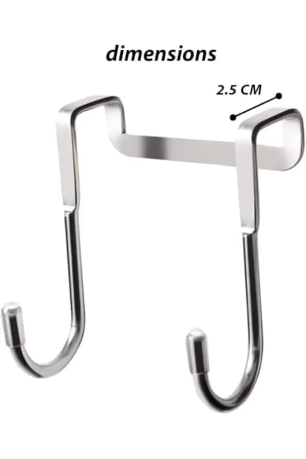 trendyvision Kapı Üstü Askıları, 6 Adet Çift S Şekilli Askı, Dola