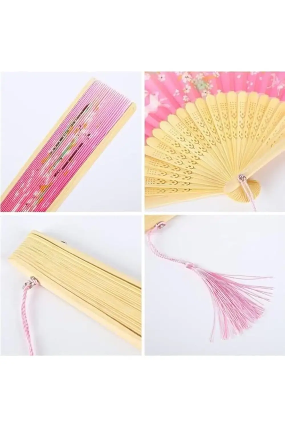 trendyvision Katlanır vantilatör, çiçek desenli katlanabilir el v