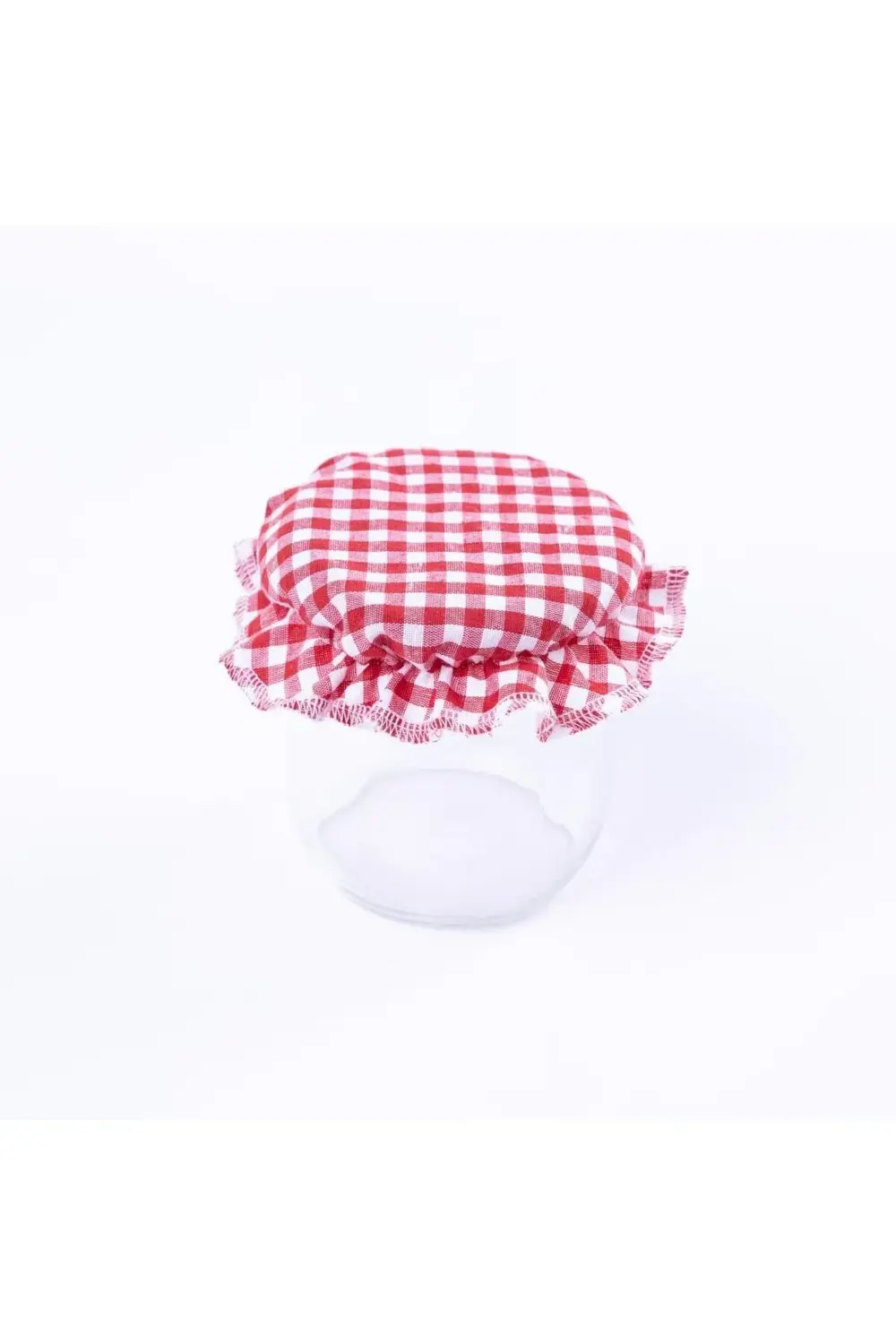 trendyvision Kavanoz kapak süsü, küçük kareli kırmızı 12 adet buy