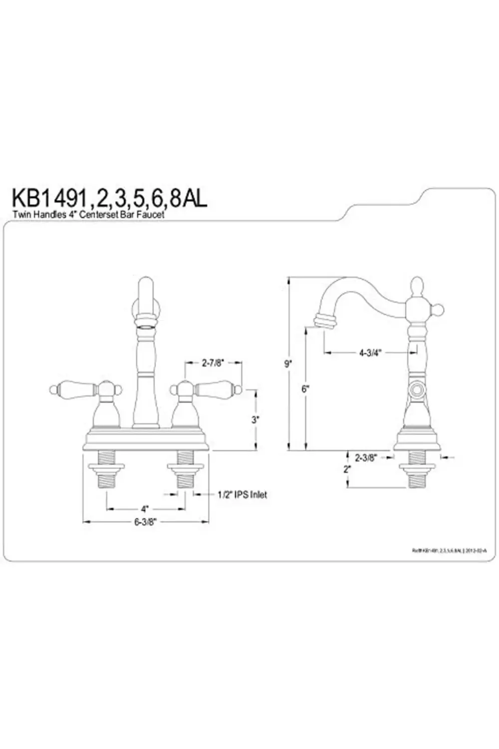 trendyvision KB1495AL Çubuk Musluk, 4-3/4 "Emzik Erişimi, Yağlı B