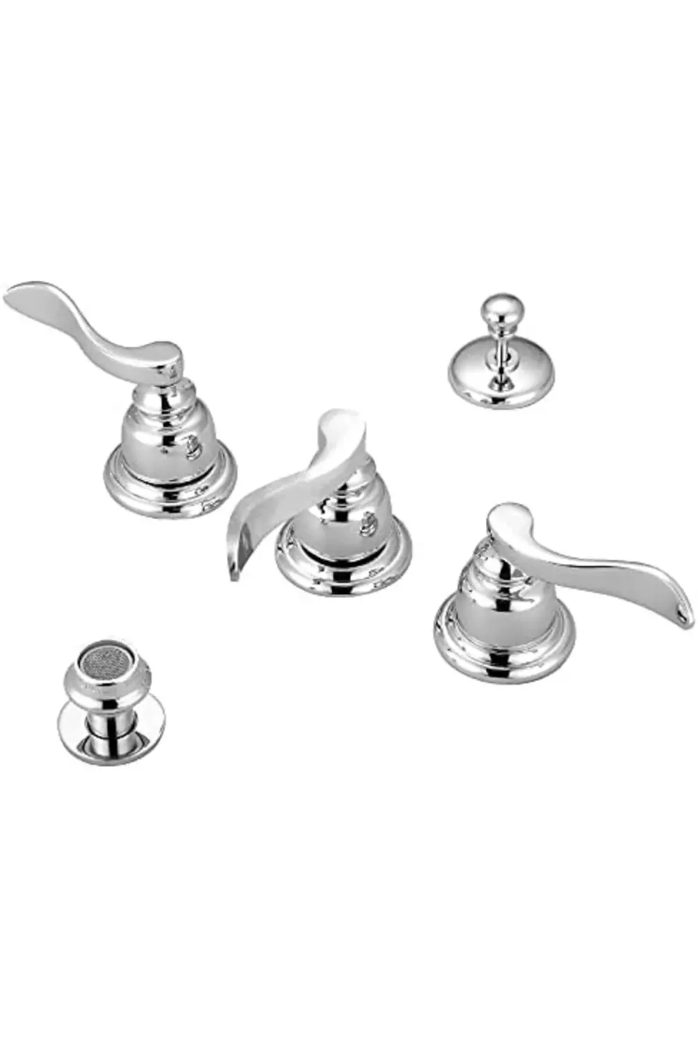 trendyvision KB8321NFL NuW Fransız Bide Musluğu, Parlak Krom, 8 x