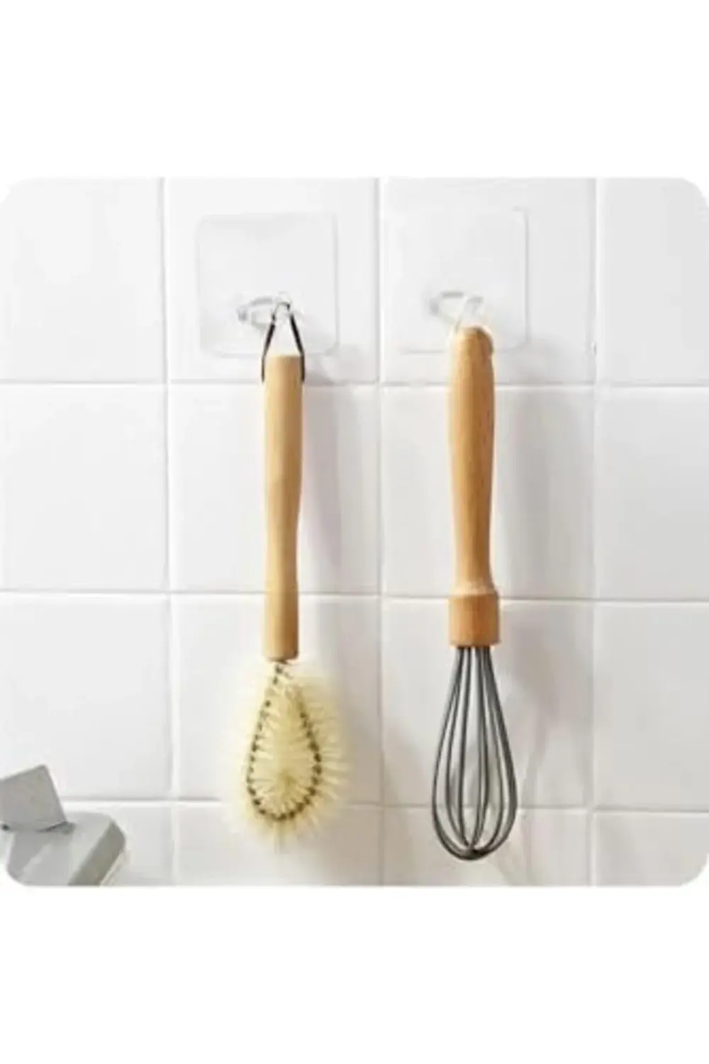 trendyvision Kendinde Yapışkanlı Şeffaf Kablo Tutucu Diş Fırçası