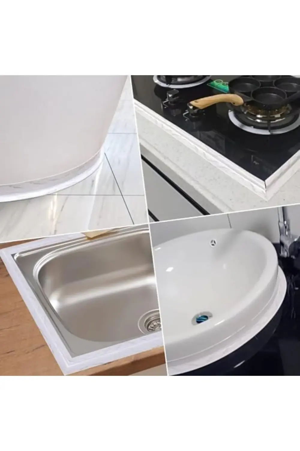 trendyvision Kendinden Yapışkanlı Sızdırmazlık Bandı, 2 Rulo 3,8