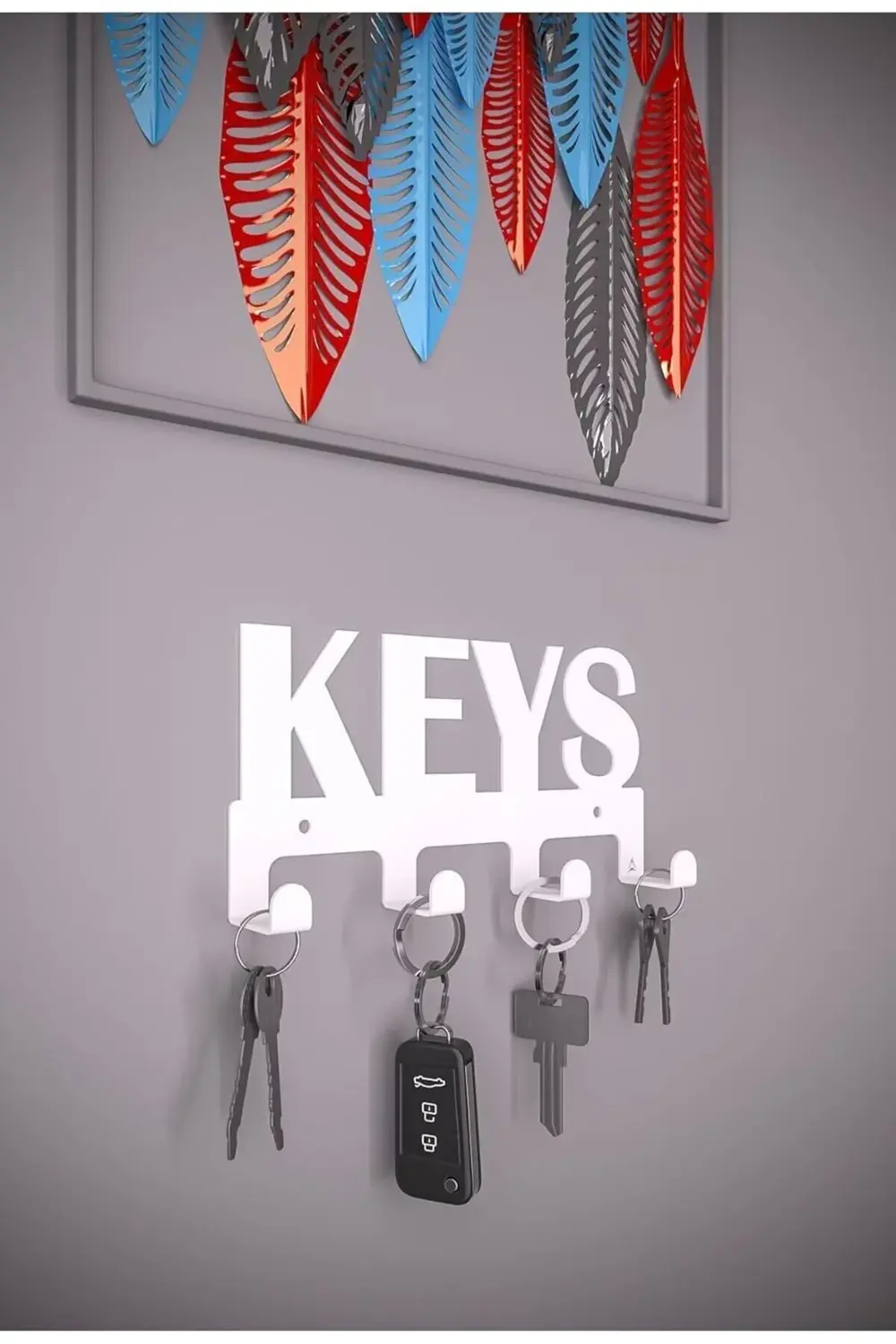 trendyvision KEYS Metal Anahtar Askısı – Duvar Anahtarlık & Anaht