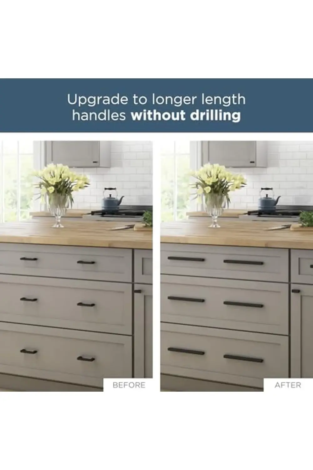 trendyvision Klasik Kıvrımlı Ayarlanabilir Dolap Çekeceği, 2 inç