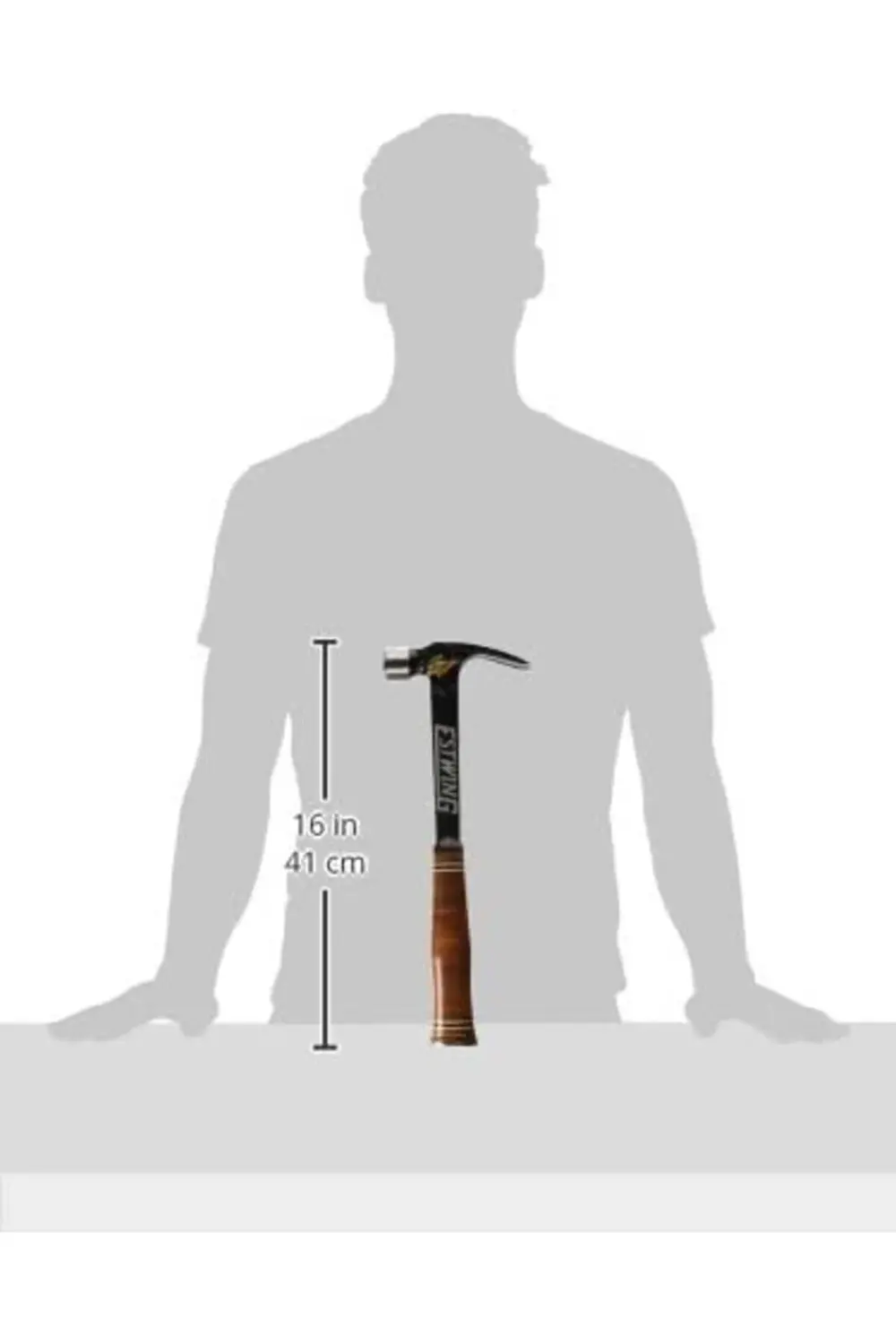 trendyvision Klauenhammer ULTRA, Ledergriff, gerade, Ø30mm 530g,