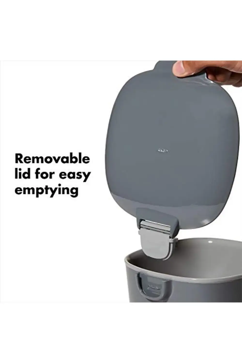 trendyvision - Kompost Kovası, Gri - Mutfak için Koku Geçirmez Çö