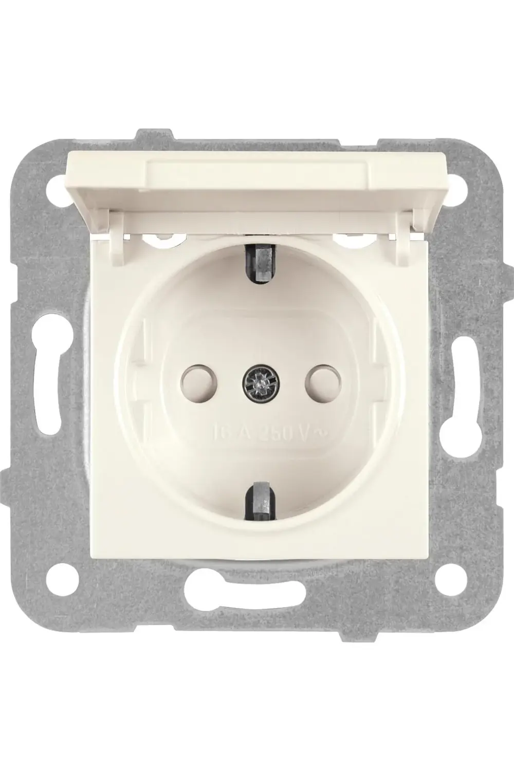 trendyvision Krem Topraklı Priz Ç.K Kapaklı buyflicker 395519