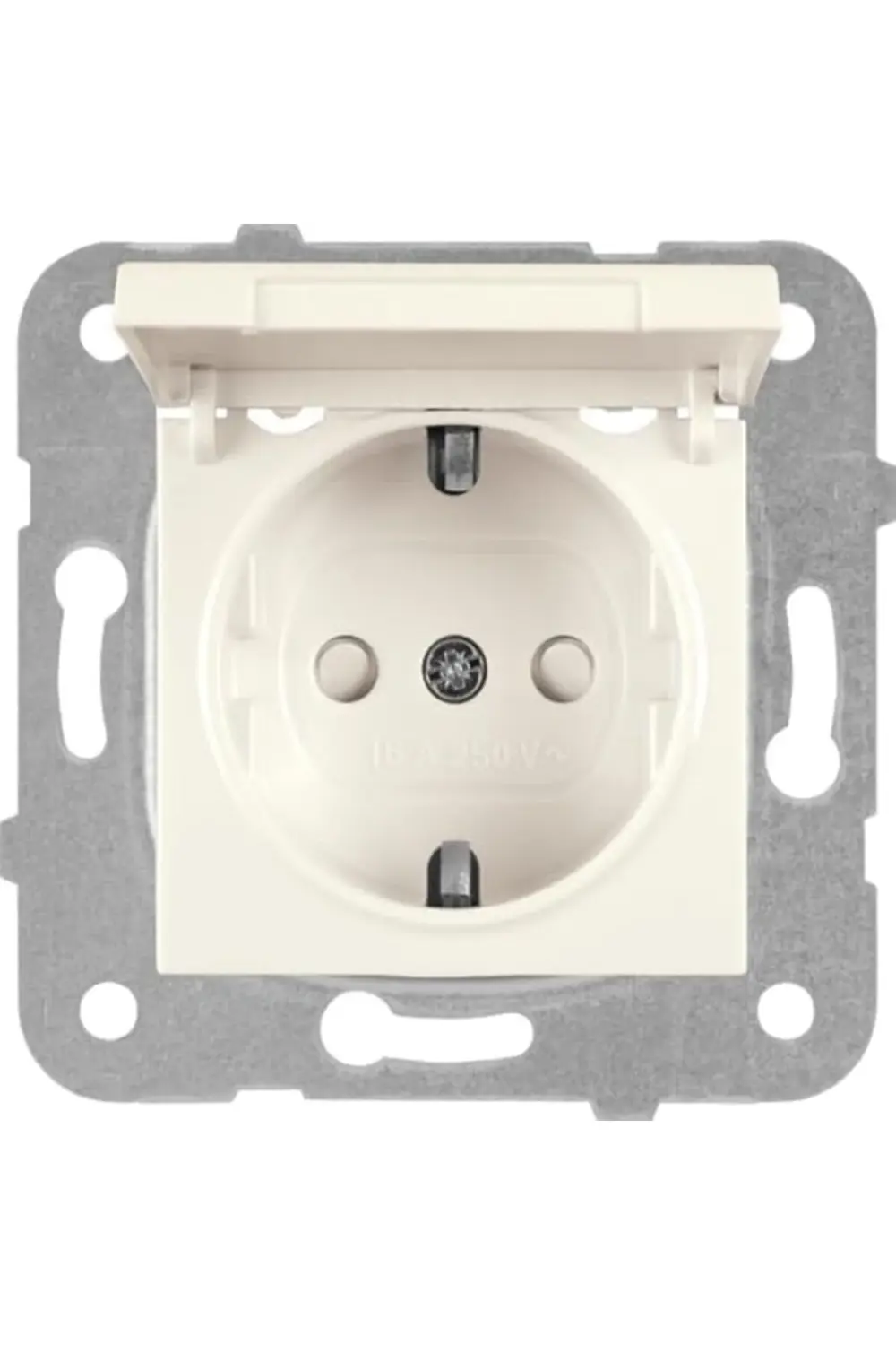 trendyvision Krem Topraklı Priz Ç.K Kapaklı buyflicker 395519