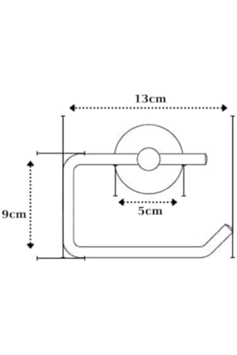 trendyvision Krom Metal Kapaksız Tuvalet Kağıtlığı | Banyo içi Tu
