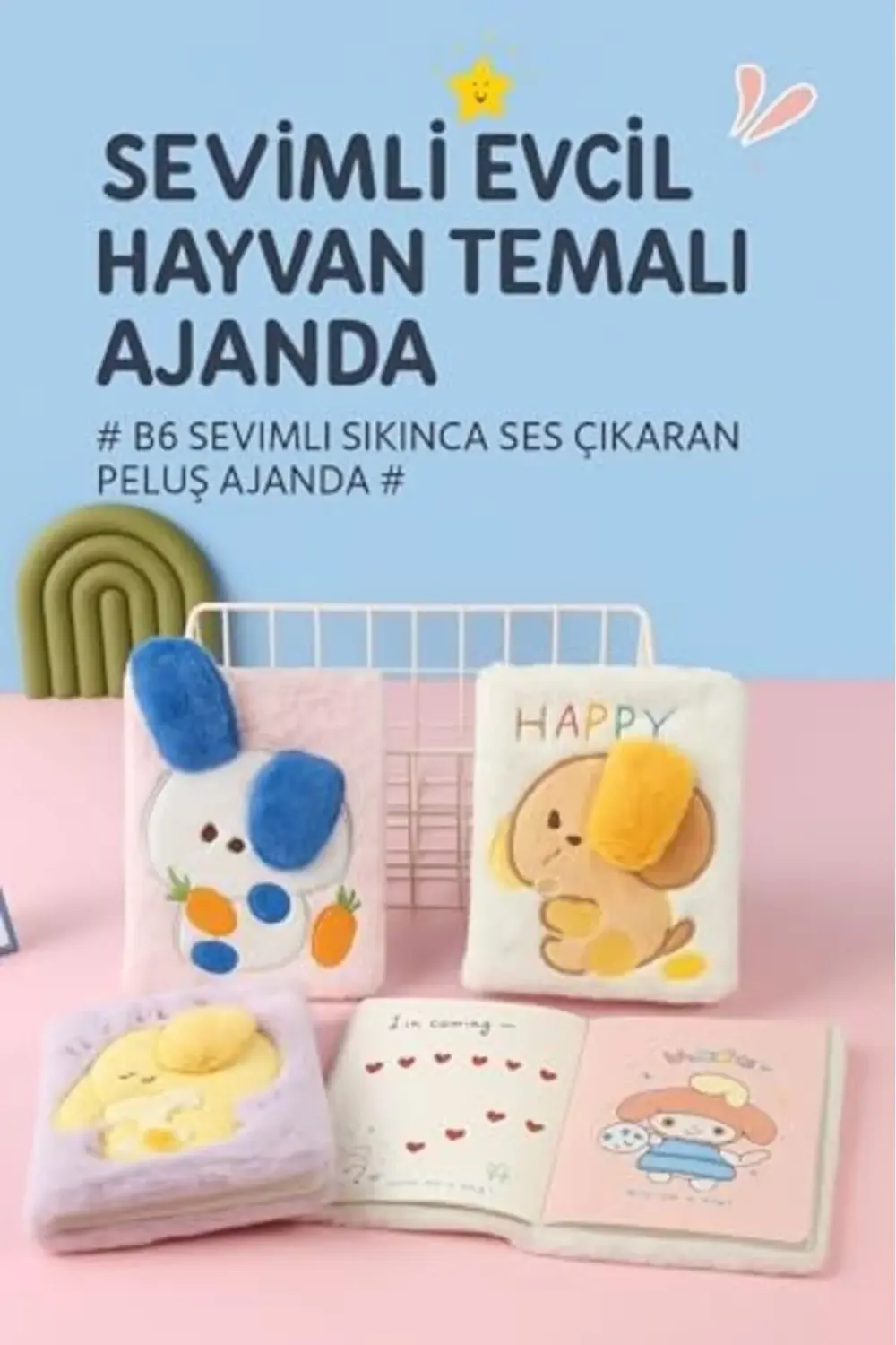 trendyvision Kulakları Hareket Eden Defter Ekru buyflicker 395519