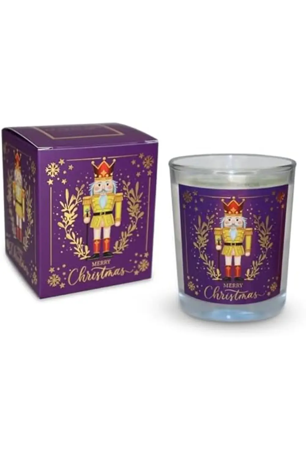 trendyvision – Kurşun Asker (Nutcracker) Tasarımlı Mum, Mor Renk