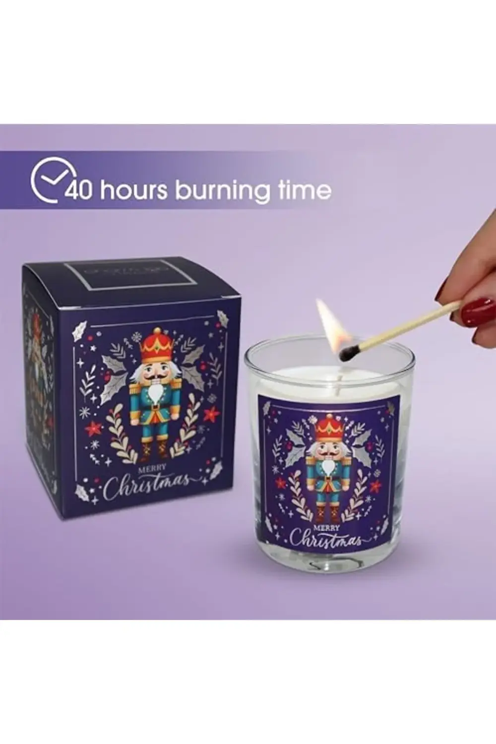 trendyvision – Kurşun Asker (Nutcracker) Tasarımlı Mum, Lacivert