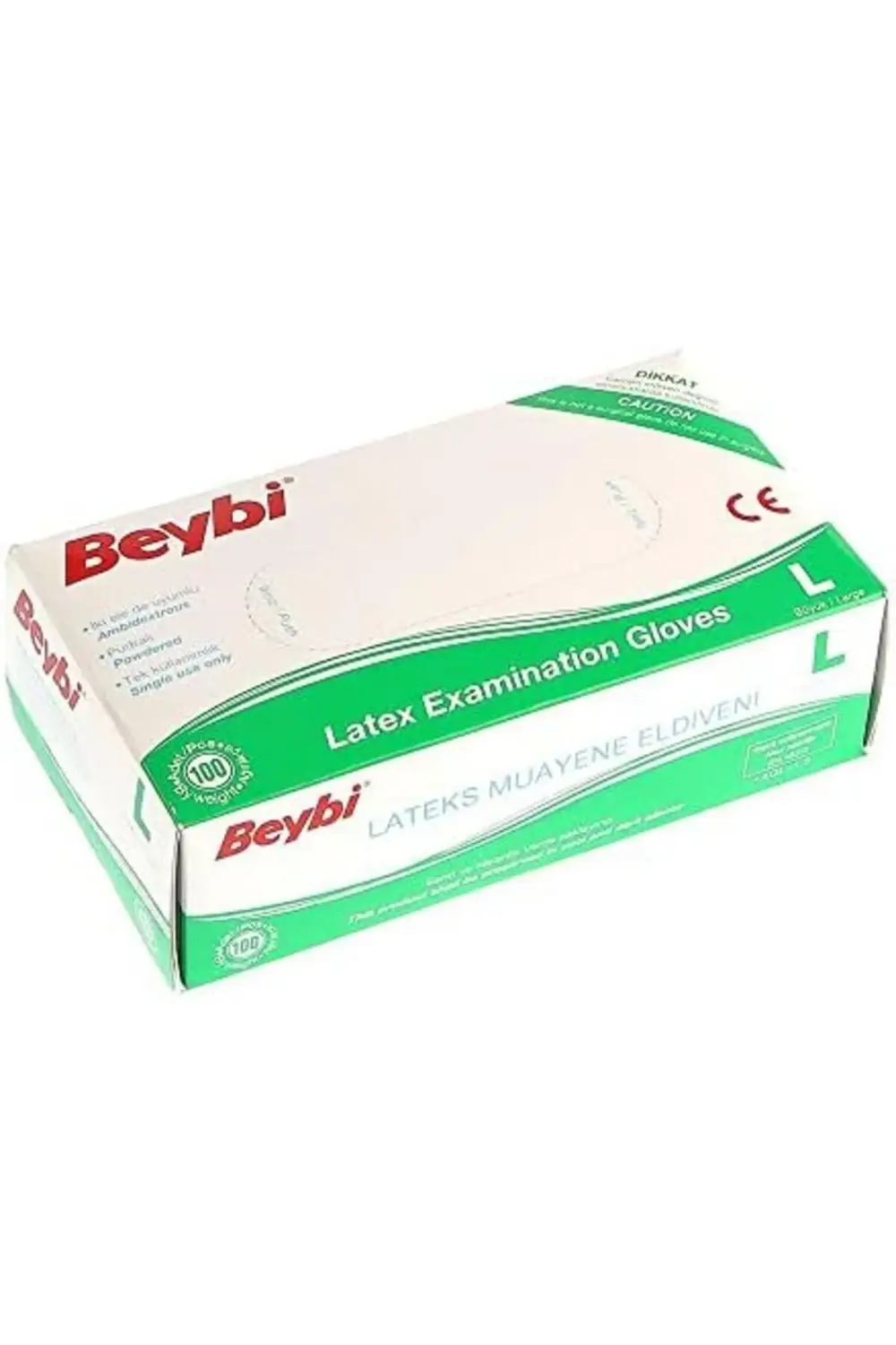 trendyvision Large (Büyük Boy) Latex Pudralı Muayne Eldiveni 100'