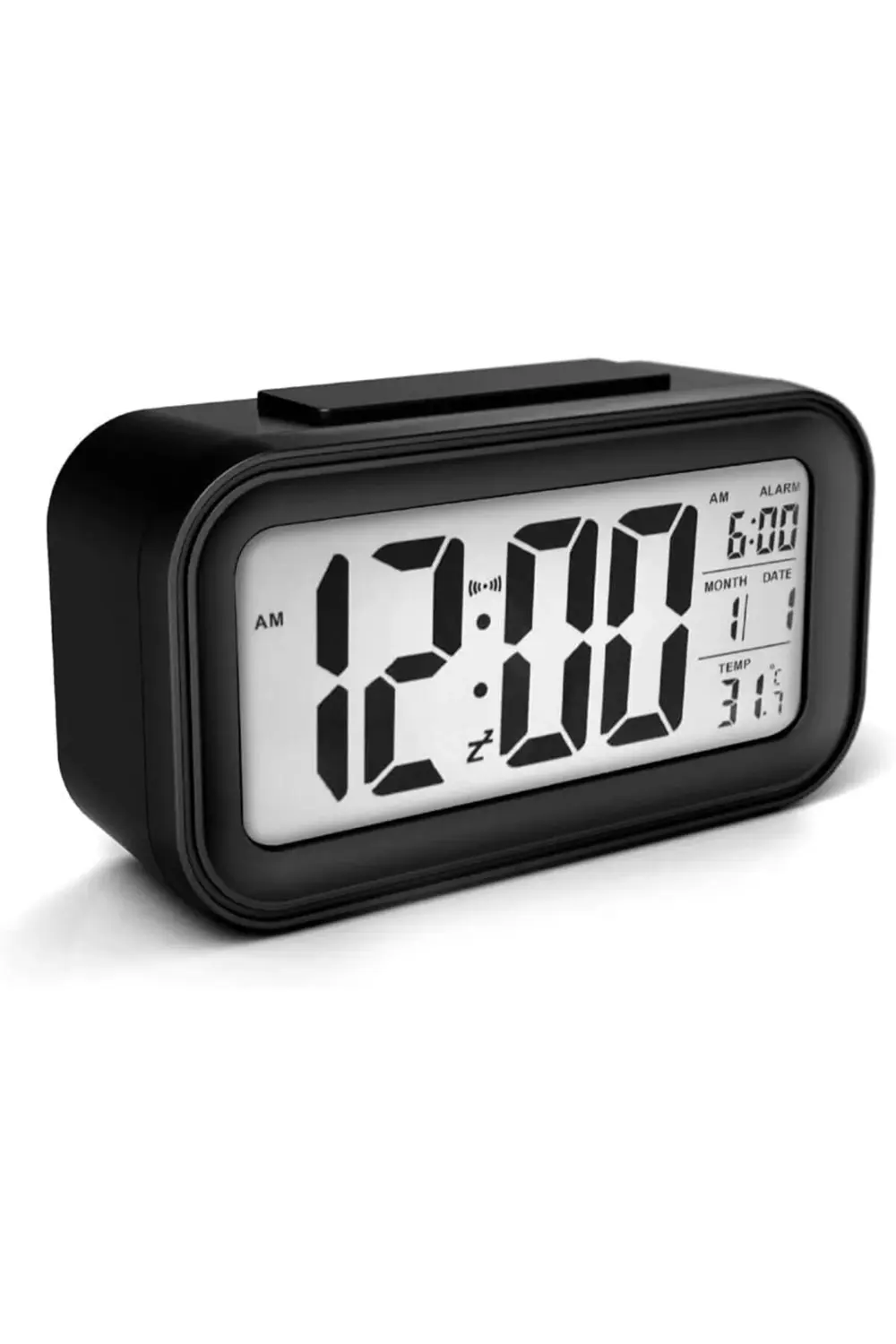 trendyvision LCD Dijital Alarmlı, Gece Görüşlü Masa Saati, Termom