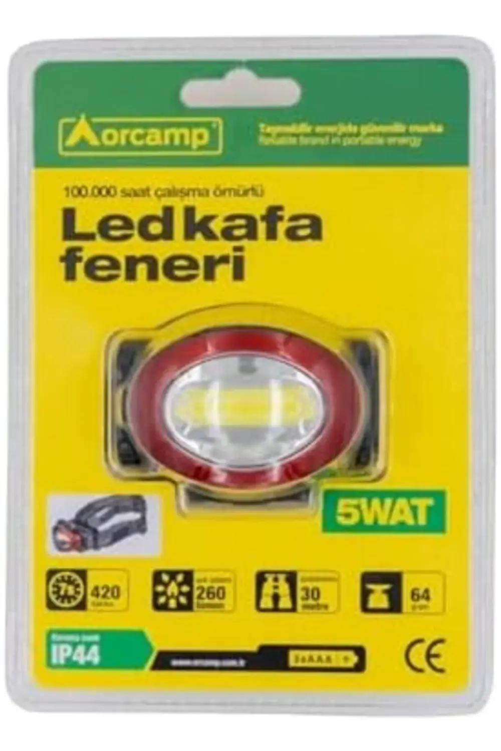 trendyvision Led Kafa Feneri, Dayanıklı Kamp Ekipmanları, Kamp Ak