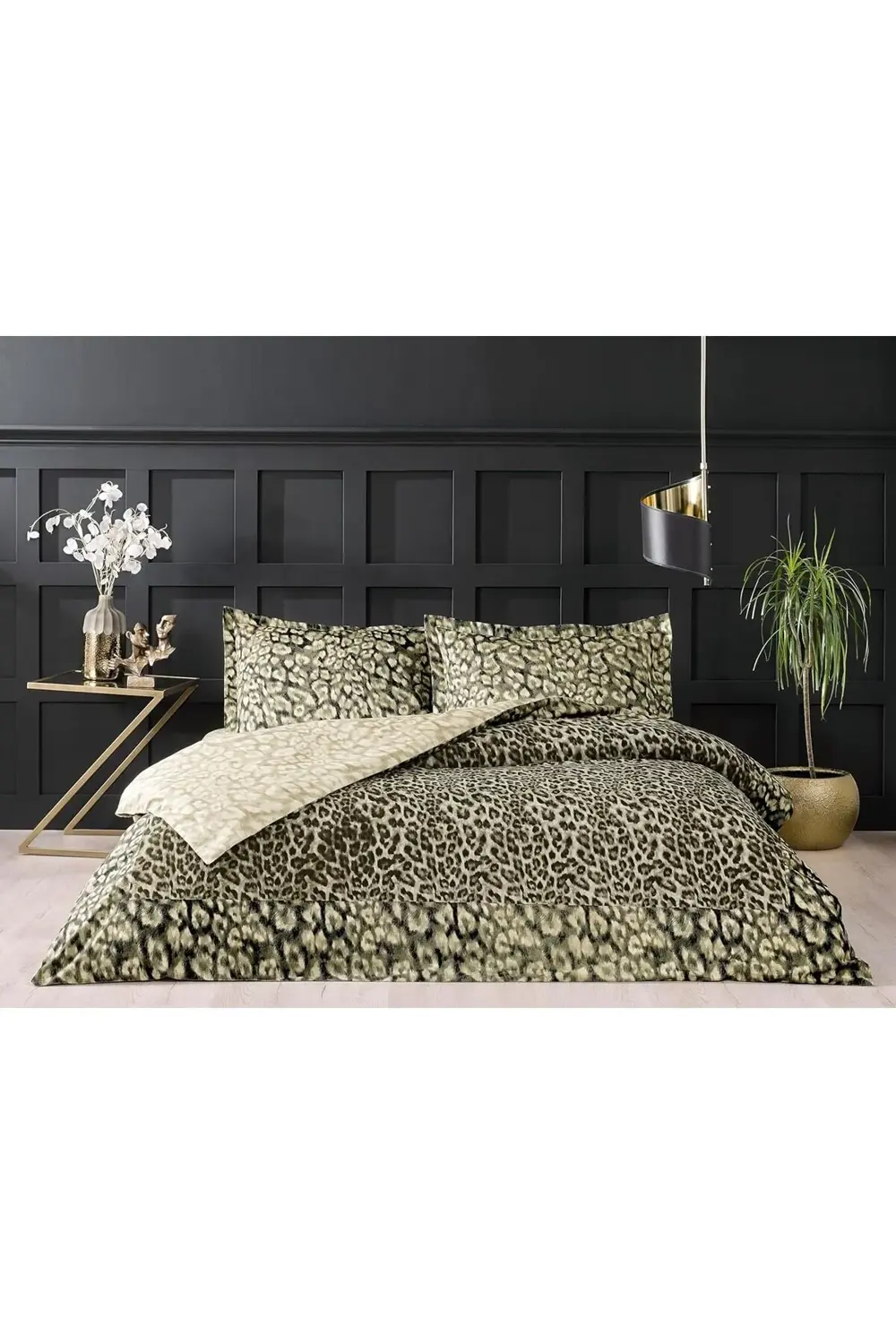 trendyvision Leona Düz Pamuk Nevresim Takımı, Kahverengi, Çift Ki