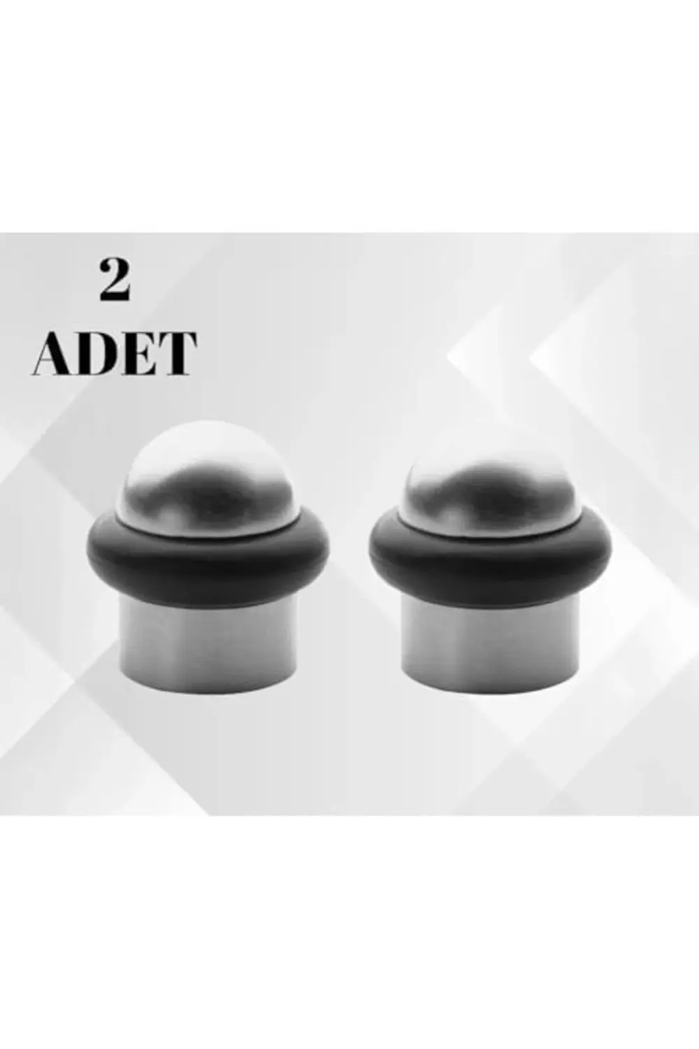 trendyvision Lüks Kapı Stoperi, 4cm Yükseklik, Kauçuk Tamponlu, M