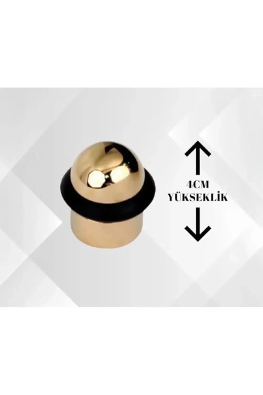 trendyvision Lüks Kapı Stoperi, Renk, 4cm Yükseklik, Kauçuk Tampo