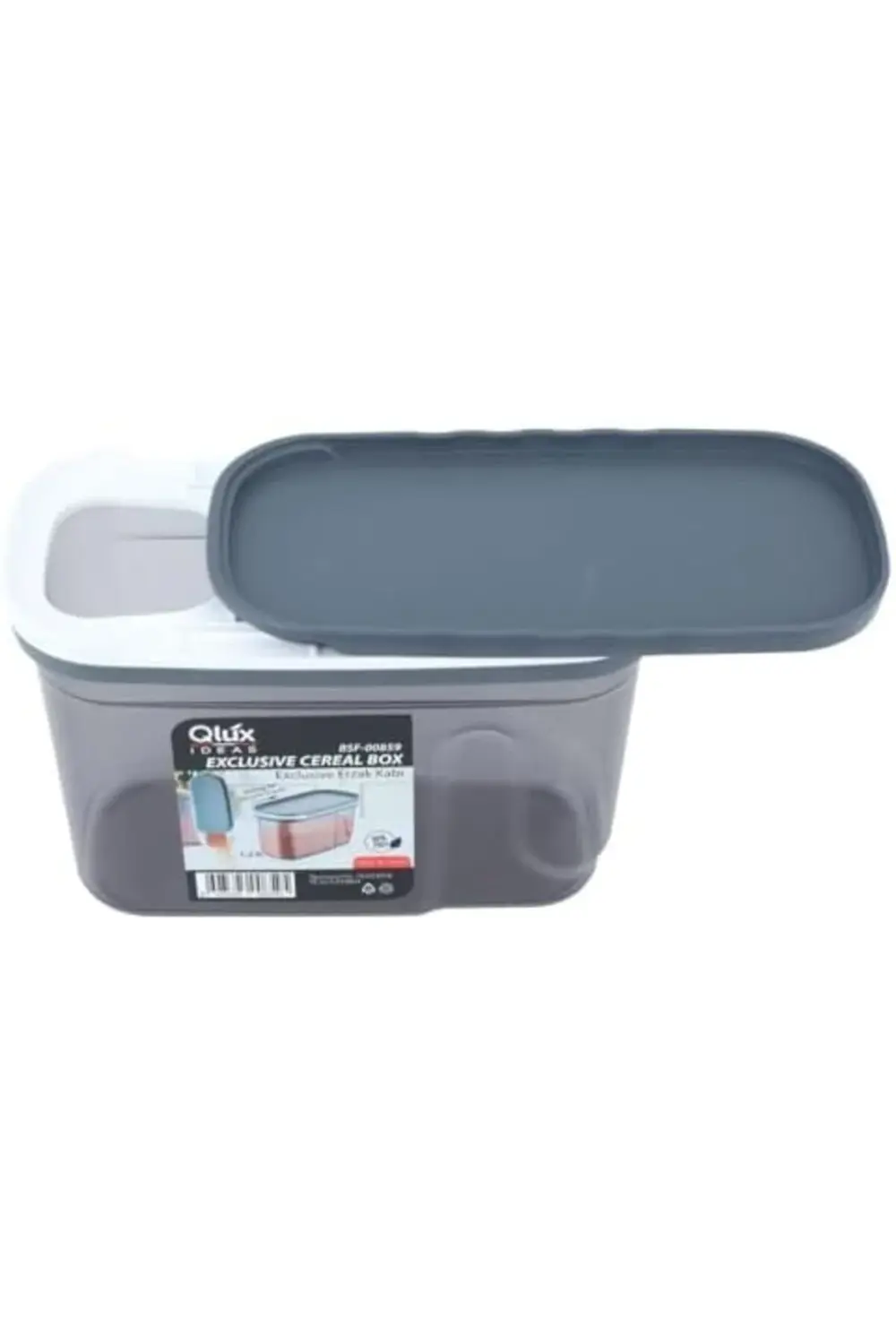 trendyvision Lüks Plastik Sürgülü Kapaklı 3 'lü Saklama Kabı Seti