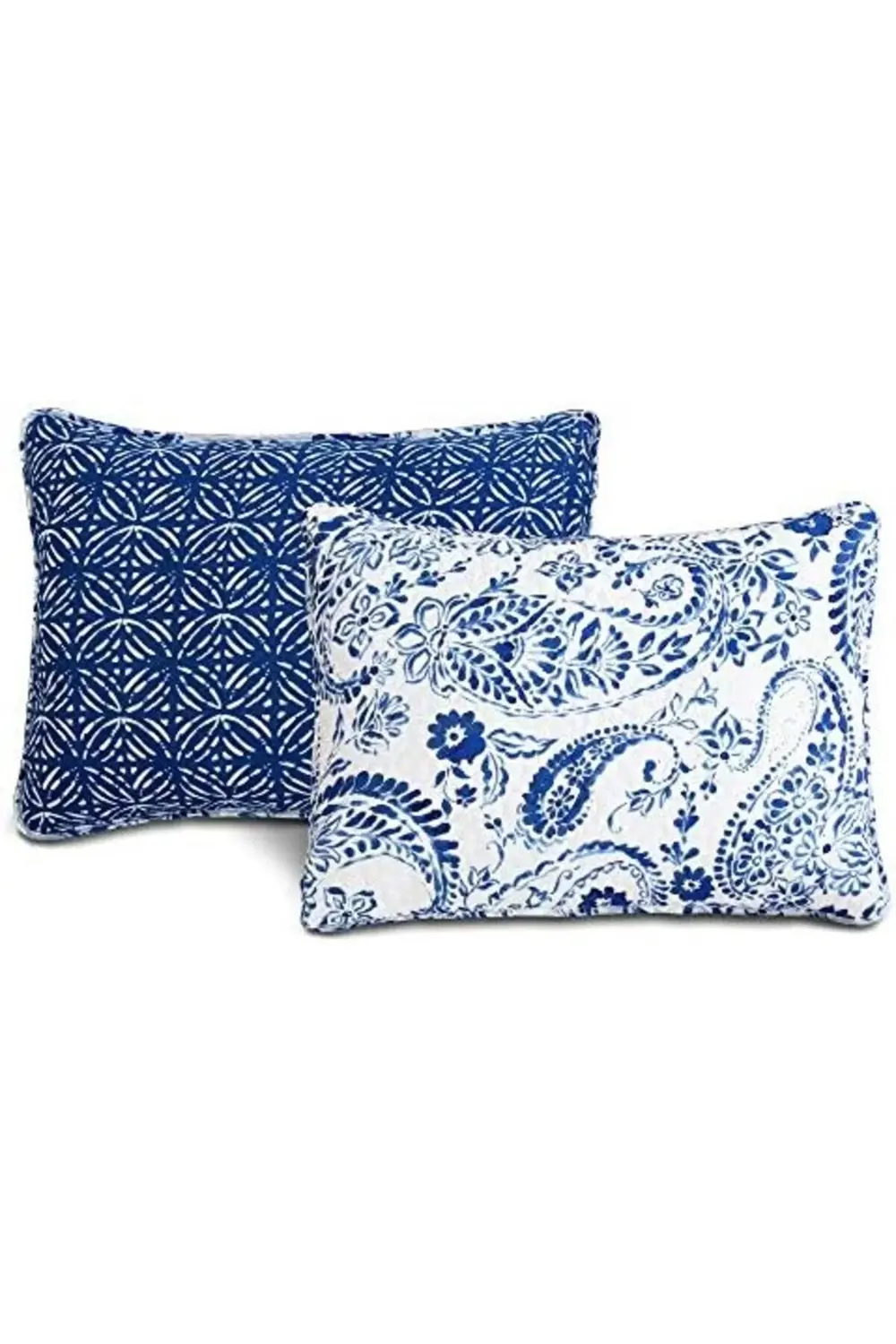 trendyvision Lush Erindale 3 Parça Yorgan Seti,, Lacivert ve Mavi