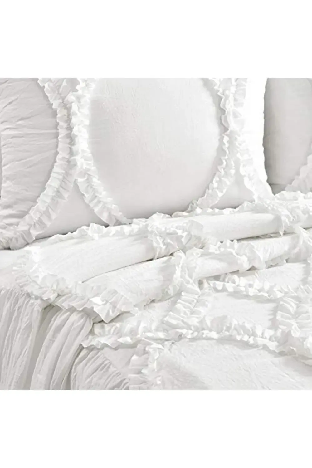 trendyvision Lush Lush Décor Riviera Fırfırlı Etek Yatak Örtüsü B