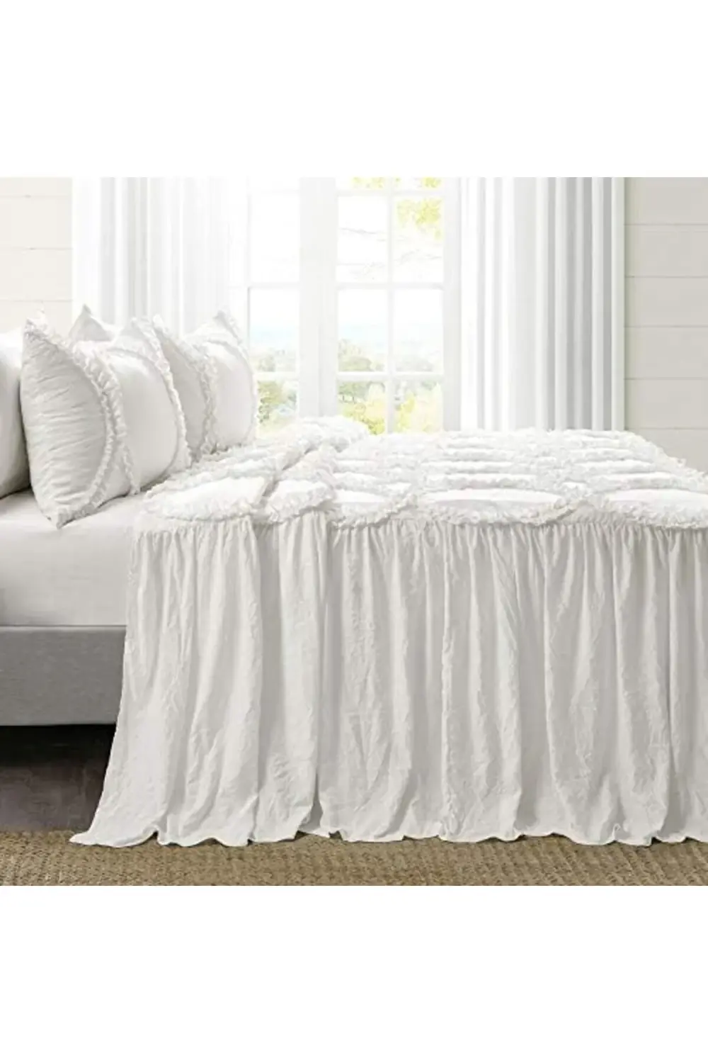 trendyvision Lush Lush Décor Riviera Fırfırlı Etek Yatak Örtüsü B