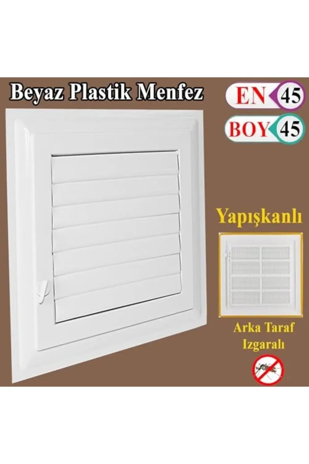 trendyvision Made 45 x 45 cm Banyo Wc Havalandırma Menfezi Panjur