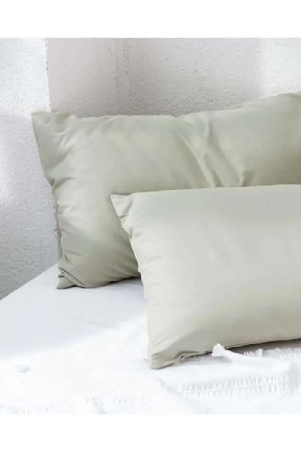 trendyvision Manon%100 Pamuk 2'li Yastık Kılıfı Seti Yeşil buyfli