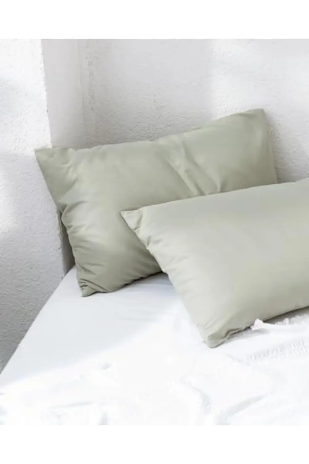 trendyvision Manon%100 Pamuk 2'li Yastık Kılıfı Seti Yeşil buyfli