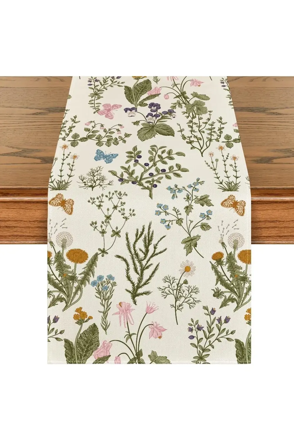 trendyvision Masa Örtüsü, Çiçek Desenli Temalı Masa Şeridi, Çiftl
