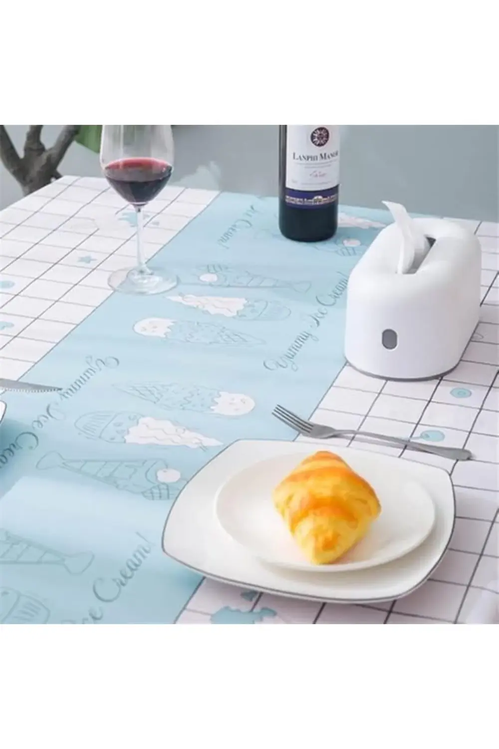 trendyvision Masa Örtüsü, Su Geçirmez PVC -%100 PVC Su Geçirmez,