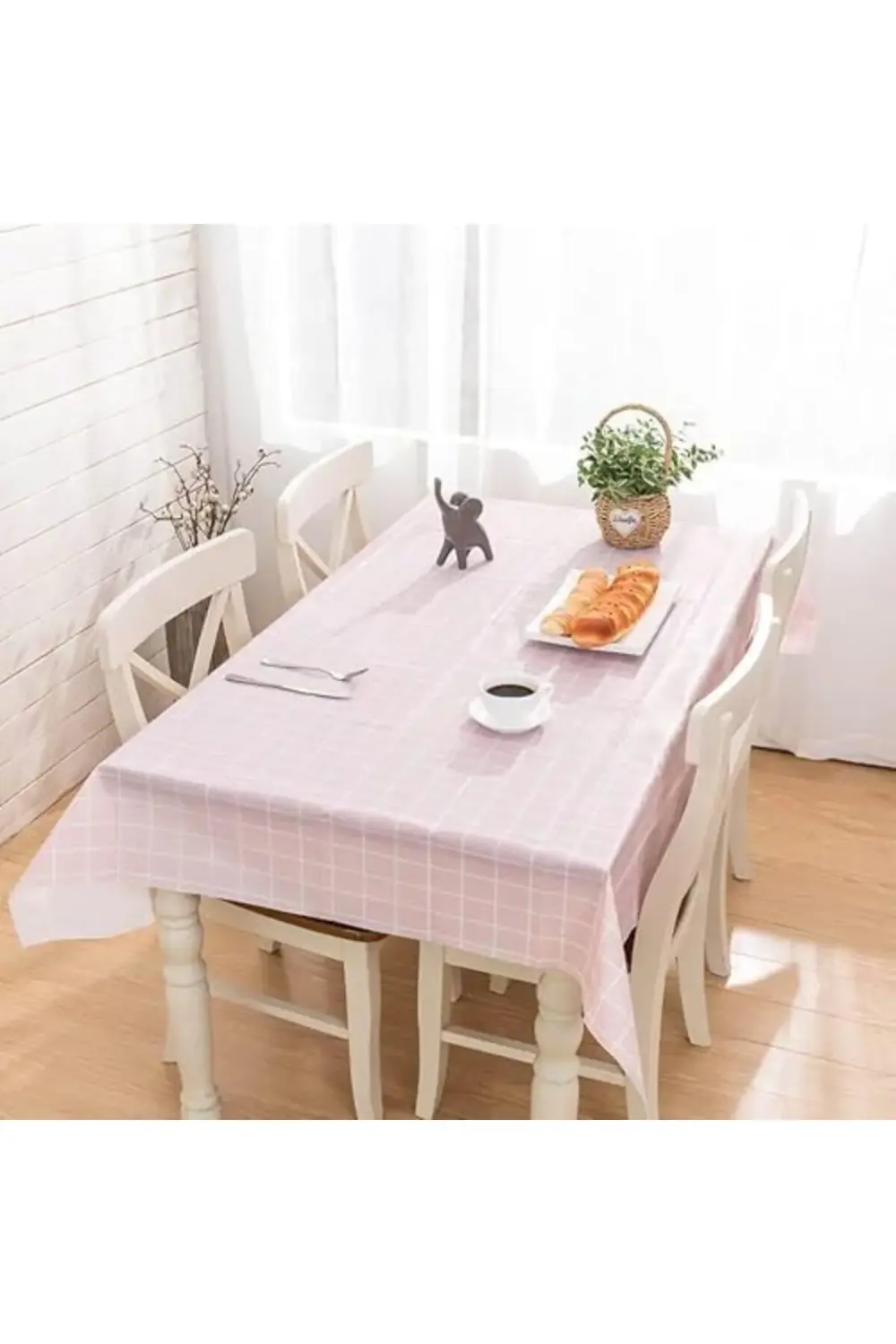 trendyvision Masa Örtüsü, Su Geçirmez PVC -%100 PVC Su Geçirmez,