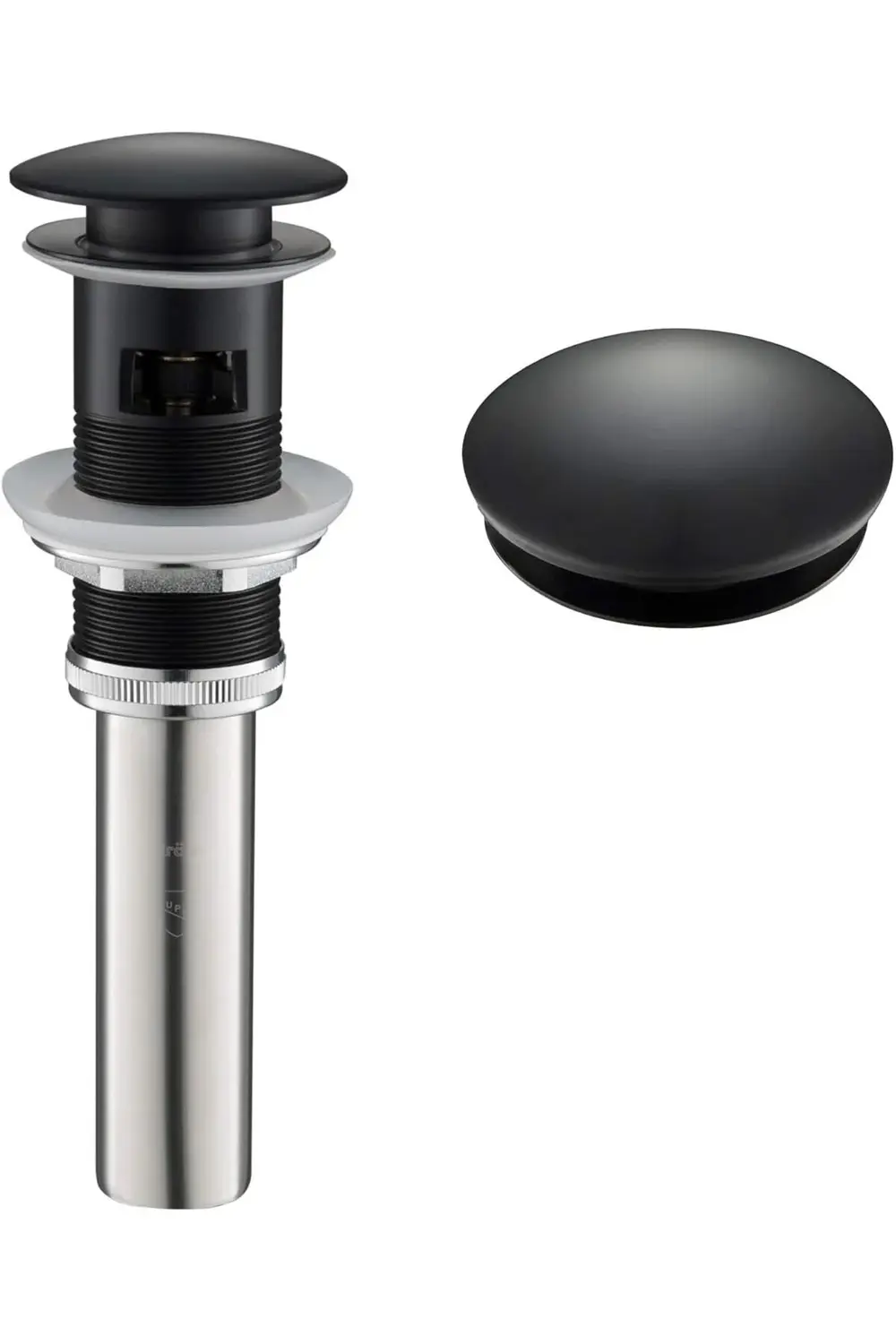 trendyvision Mat Siyah, PU-11MB Taşma ile Açılır Tahliye buyflick