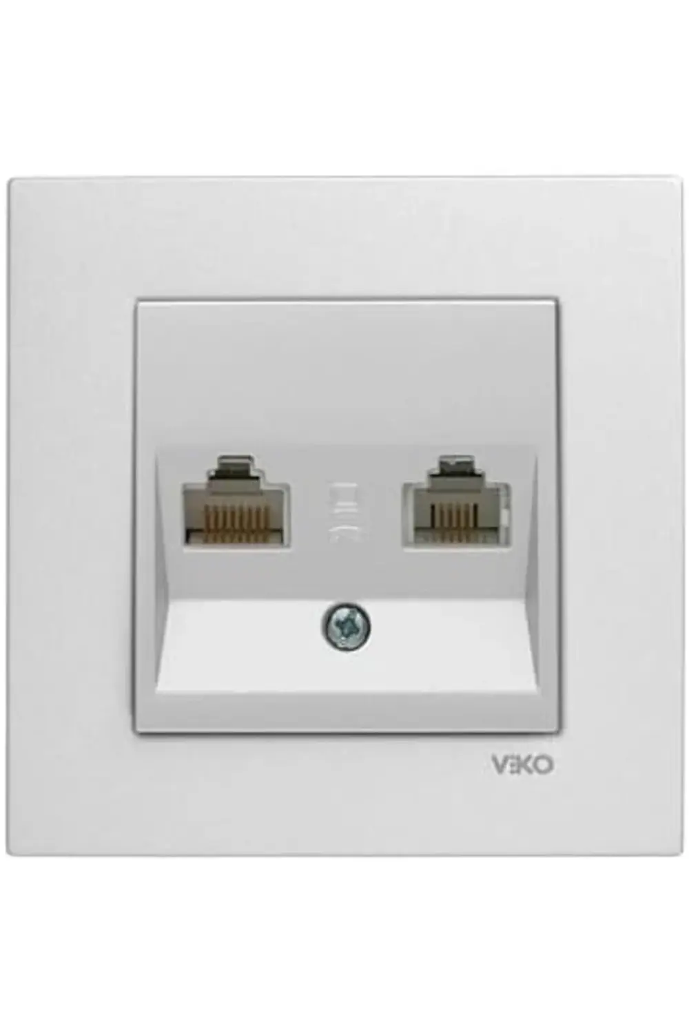 trendyvision Metalik Beyaz Data ve Nümeris CAT5e ve CAT3 Vakumlu